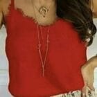 Aιθέριο lingerie , λεπτές τιράντες , V ντεκολτέ με λεπτή δαντέλα - LINGE - AD