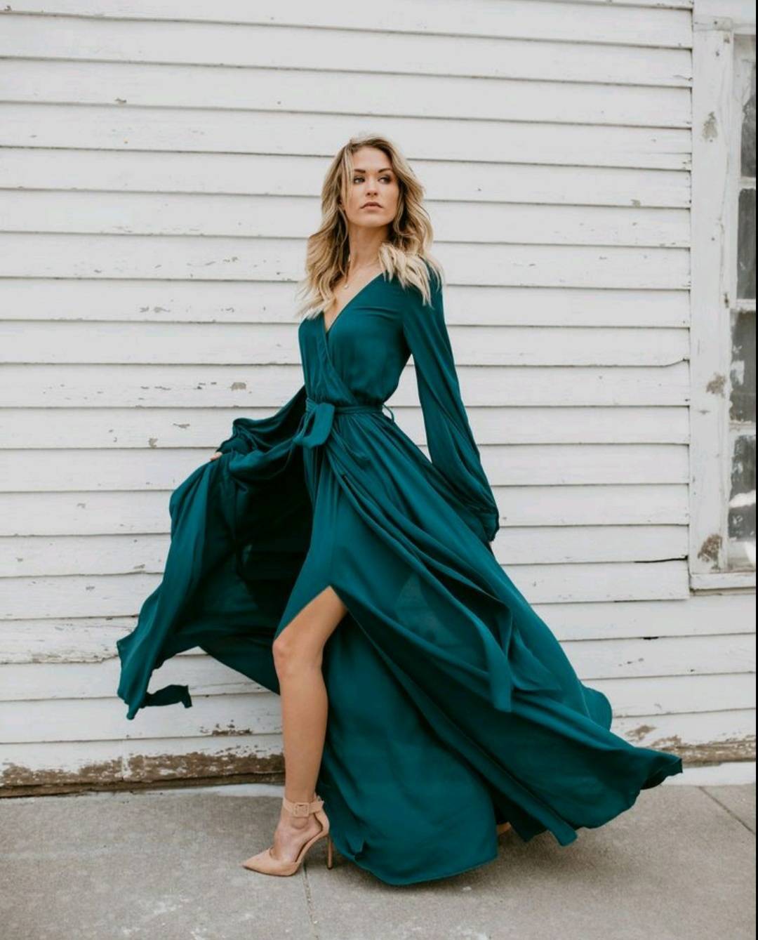 MAXI Σατέν Φόρεμα - ITANIA