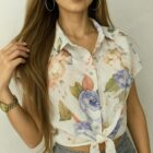 Πουκάμισο Φλοράλ , κοντομάνικο , δροσερό , φρουτώδης , αέρινο - BARISE - AD