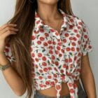 Πουκάμισο Φλοράλ , κοντομάνικο , δροσερό , φρουτώδης , αέρινο – ZENIS – AD