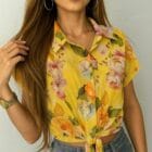 Πουκάμισο Φλοράλ , κοντομάνικο , δροσερό , φρουτώδης , αέρινο - BARISE - AD