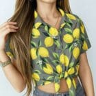 Πουκάμισο Φλοράλ , κοντομάνικο , δροσερό , φρουτώδης , αέρινο – ZENIS – AD