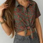 Πουκάμισο Φλοράλ , κοντομάνικο , δροσερό , φρουτώδης , αέρινο – ZENIS – AD