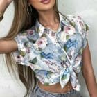 Πουκάμισο Φλοράλ , κοντομάνικο , δροσερό , φρουτώδης , αέρινο - BARISE - AD