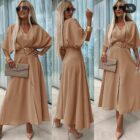 Φόρεμα με ζώνη - AKIAR - LO