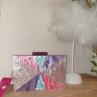 Πολύχρωμο τσαντάκι - ACRYLIC BAG PINK - LO