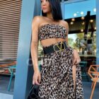 Σέτ - ANIMAL PRINT - Μπούστο , φούστα - LO