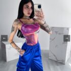 Κορμάκι , Διαφάνεια , Χρωματιστό Nτραπέ - SISIN - LO