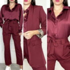 Σετ Σακάκι , Παντελόνι , φόδρα λεοπάρ - MINASE - LO