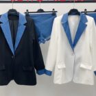 Σετ Σακάκι , Σορτς , δίχρωμο, φόδρα , τζιν - DEKANDE - LO