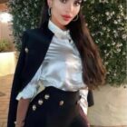 Σέτ Crop Σακάκι , Παντελόνι , χρυσά κουμπιά - SEFINI - LO