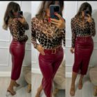 Μακρυμάνικο διάφανο τοπάκι , Animal print & διάφορα χρώματα - BENJIA - LO