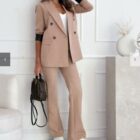 Σακάκι με φόδρα , μανίκια δερματίνη - PANTALKE - LO