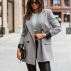 Σακάκι με φόδρα , μανίκια δερματίνη - PANTALKE - LO