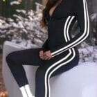 Ολόσωμη φόρμα , ρίγα στο πλάι - BESTIL - LO