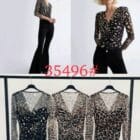 Τοπάκι , V λαιμόκοψη , animal print - RISTER - LO