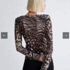 Τοπάκι , V λαιμόκοψη , animal print - RISTER - LO