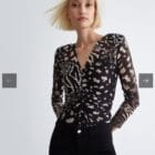 Τοπάκι , V λαιμόκοψη , animal print - RISTER - LO