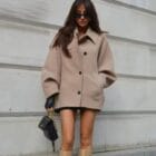 Παλτό , Oversize , μανίκια - RIESLA - LO