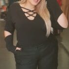 Δερμάτινο παντελόνι PLUS SIZE - SILONAM - LO