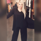 Σέτ τριών τεμαχίων , ζακέτα , μπλούζα , παντελόνα PLUS SIZE - SERIFIKO - LO