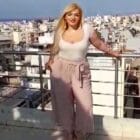 Κροπ Παντελόνα PLUS SIZE με λάστιχο στη μέση, κορδόνι και τσέπες - ELESERE - HO