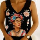 Lingerie , φίνο σατέν , V ντεκολτέ , τιράντες λεπτή δαντέλα – FRIDA KAHLO MON – AD