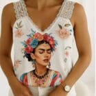 Lingerie , φίνο σατέν , V ντεκολτέ , τιράντες λεπτή δαντέλα – FRIDA KAHLO MON – AD