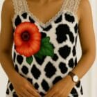 Lingerie , φίνο σατέν , V ντεκολτέ , τιράντες λεπτή δαντέλα - FLOWER TSE - AD