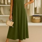 Φόρεμα , λεπτές τιράντες , ασημένιες χάντρες - KESANI - AD