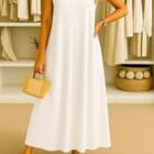 Φόρεμα , λεπτές τιράντες , ασημένιες χάντρες - KESANI - AD