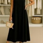 Φόρεμα , λεπτές τιράντες , ασημένιες χάντρες - KESANI - AD