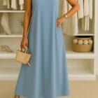 Φόρεμα , λεπτές τιράντες , ασημένιες χάντρες - KESANI - AD