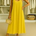 Φόρεμα , λεπτές τιράντες , ασημένιες χάντρες - KESANI - AD