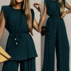 Πλισέ Σετ , βάτες ζώνη με χάντρες , ελαστικό - KARIER - LO