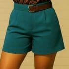 Σορτσάκι , μισή ζώνη , πιέτες - MARYLIN - AD