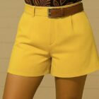 Σορτσάκι , μισή ζώνη , πιέτες - MARYLIN - AD