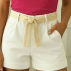 Σόρτς ψηλόμεσο , τσέπες , ζώνη - ANTONELA - AD