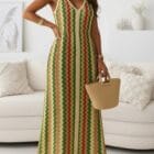 Μίντι φόρεμα , εμπριμέ , V λαιμόκοψη , ελαστικό , Λούρεξ - DENDEN - AD