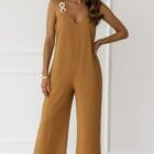 Ολόσωμη φόρμα , τιράντες με χρυσή αγκράφα - NISEN - AD