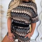 Σέτ μπλούζα , σόρτς εμπριμέ Λούρεξ - SUNSER - AD