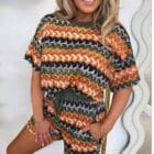 Σέτ μπλούζα , σόρτς εμπριμέ Λούρεξ - SUNSER - AD