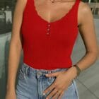 Τοπάκι με στράς , CROP , ριπ , ανάγλυφη υφή , V ντεκολτέ - ZENISI - AD