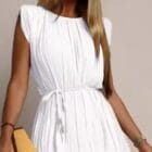 Πλισέ Σετ , βάτες ζώνη με χάντρες , ελαστικό - KARIER - LO