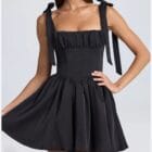 Φόρεμα ρομαντικό , κλός , λαιμόκοψη square , σούρες , χοντρές τιράντες - ZESE - LO