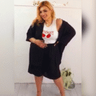 Σετ , βερμούδα , Κιμονό - PLUS SIZE - ENISTE - HO