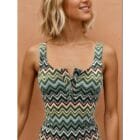 stylish μπλούζάκι , τιράντα , λαιμοκόψη χαμόγελο , μεταλλικά κουμπιά , casual εμφανίσεις - KENTAM - LO