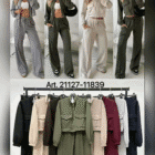 Σέτ Jacket , Παντελόνι , τσέπες , διακοσμητική γραμμή URBAN , STREET STYLE - KENSIN - AD