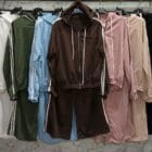 Σέτ Φούτερ , παντελόνι , φερμουάρ , κουκούλα , ρίγες στο πλάι - GENIST - AD