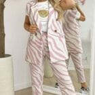 Σετ Αμάνικο σακάκι – γιλέκο , Παντελόνι κουστούμι , φόδρα – ZEBRA – AD